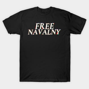 Free Navalny Typograph T-Shirt